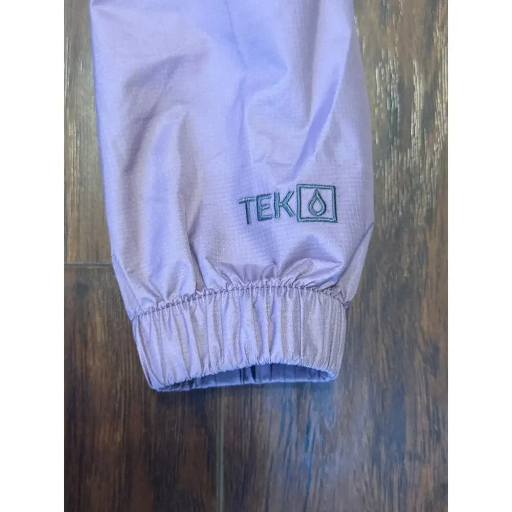 L.L. Bean Kids Trail Model Rain Jacket Windbreaker Mauve Pink Girl Size 4